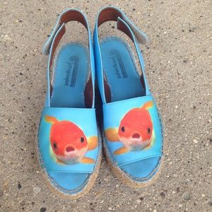 Jeffrey Campbell Goldfish Low Platform Espadrilles